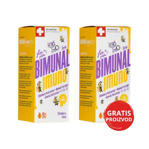 4U Pharma Bimunal Imuno sirup 1+1 300ml + 300ml