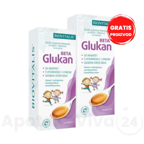Biovitalis Beta glukan 200ml + 200ml
