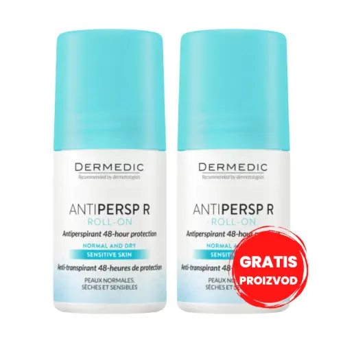 Dermedic Antiperspirant roll-on 1+1 GRATIS 2 X 60ml