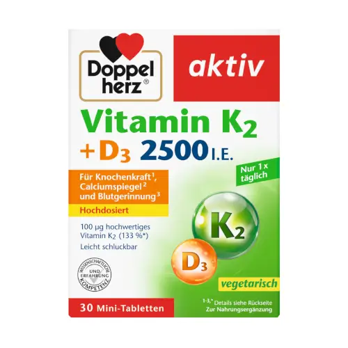 Doppelherz Vitamin K2+D3 25000 I.E. 30 tableta