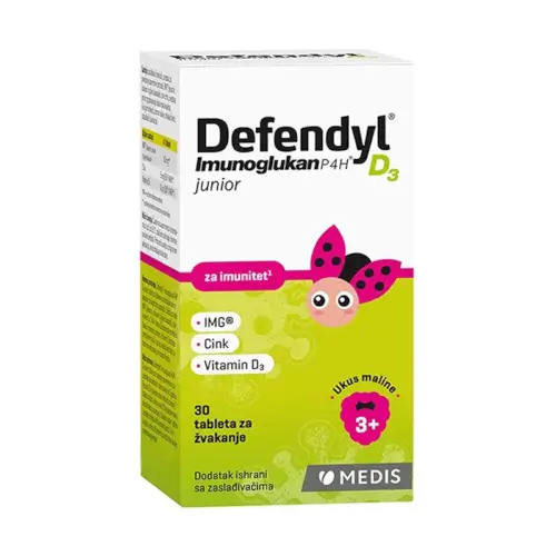 Medis Defendyl Imunoglukan D3 tablete za žvakanje 30 tableta za žvakanje