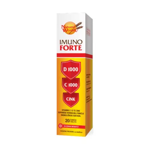 Natural Wealth Imuno Forte 20 šumećih tableta