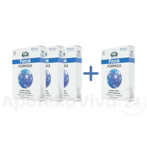 Nobel NBL Focus Formula 3+1 GRATIS 180 + 60 tableta