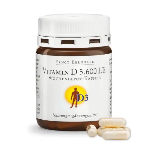 Sanct Bernhard Vitamin D 5600 IU 26 kapsula