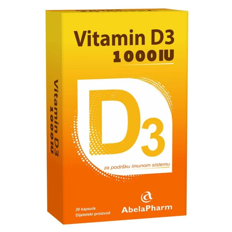 ABELAPHARM D3 1000IU – 30 kapsula
