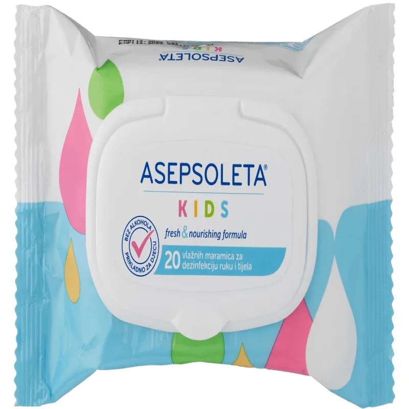 ASEPSOLETA KIDS vlažne maramice A20