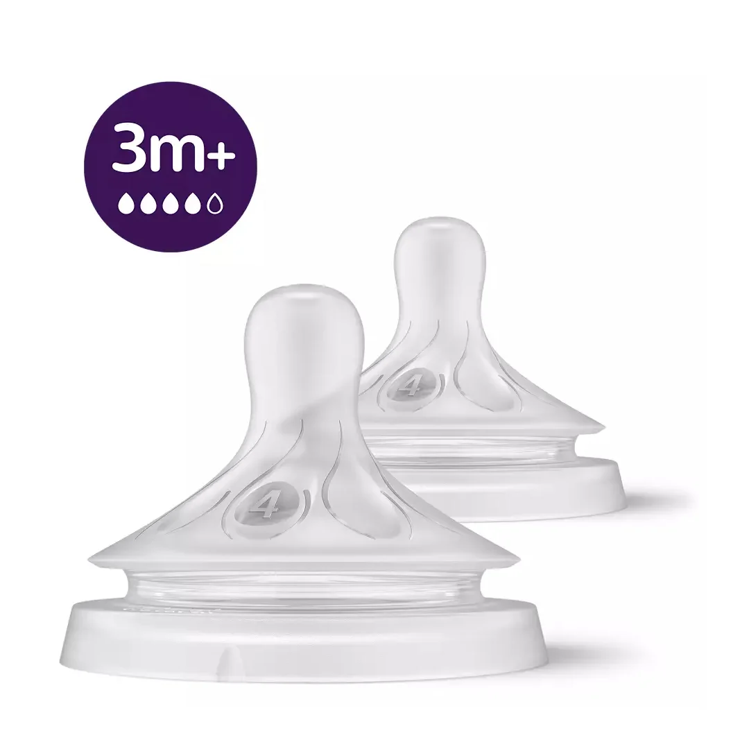 AVENT Natural Response silikonski sisač 3.0 4 kapi (3m+) 2kom