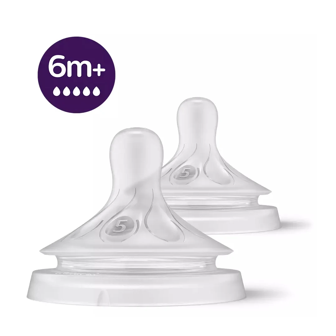 AVENT Natural Response silikonski sisač 3.0 5 kapi (6m+) 2kom