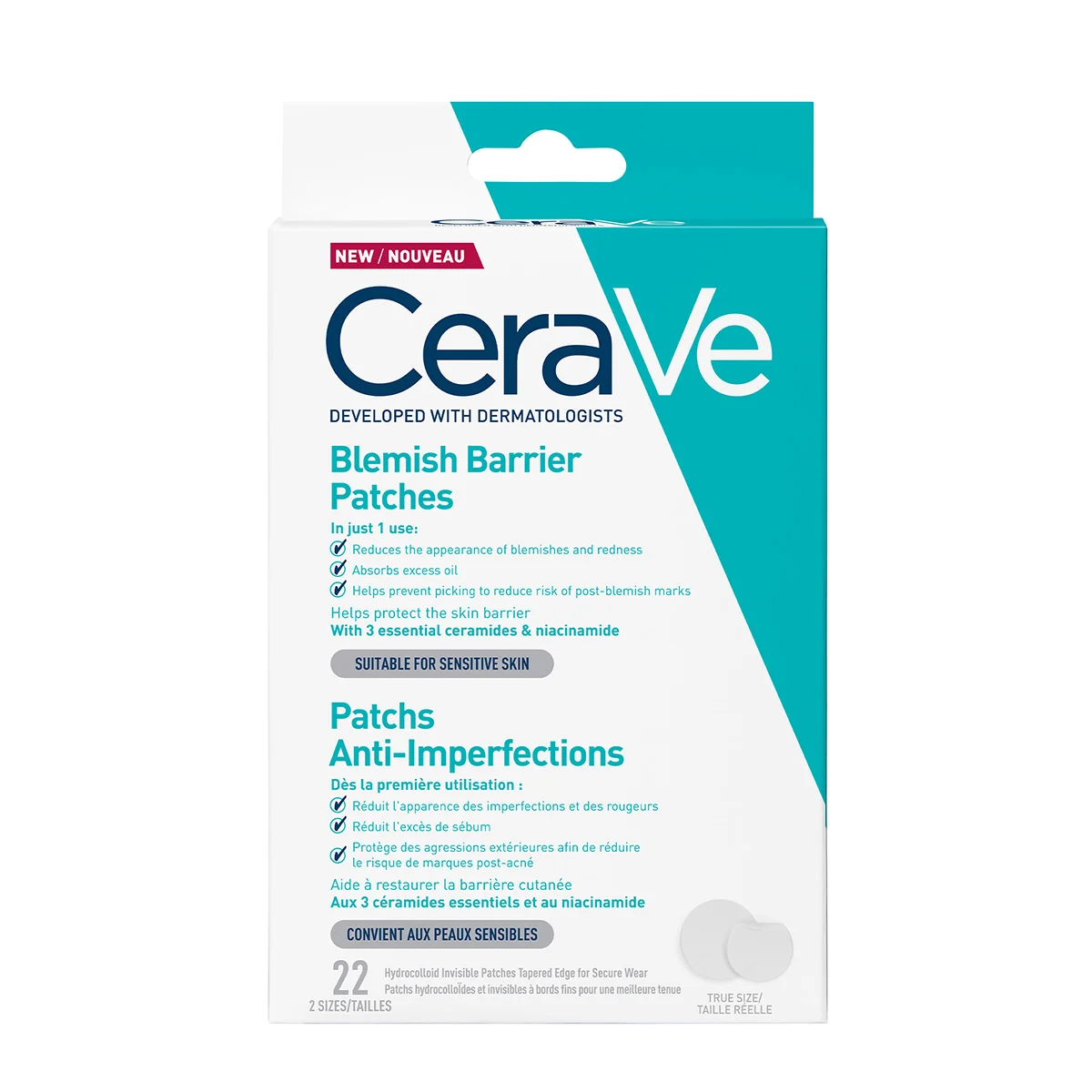 CeraVe Flasteri protiv nepravilnosti, 22 flastera