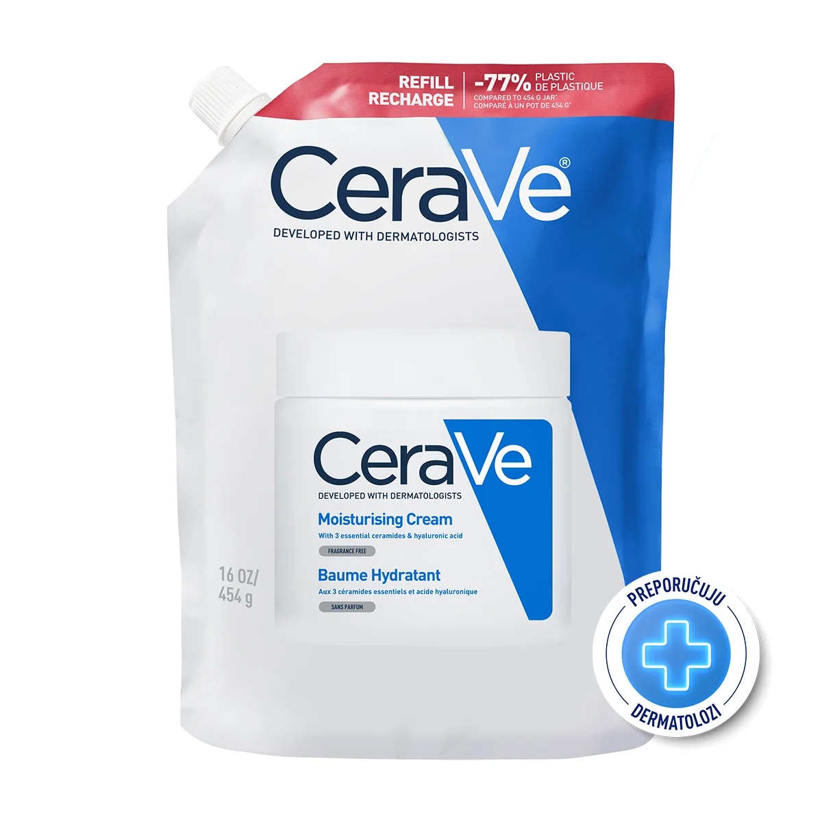 CeraVe Hidratantna krema 454g REFILL