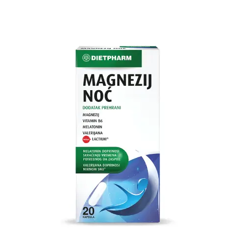 DIETPHARM MAGNEZIJUM Noć 20 kapsula