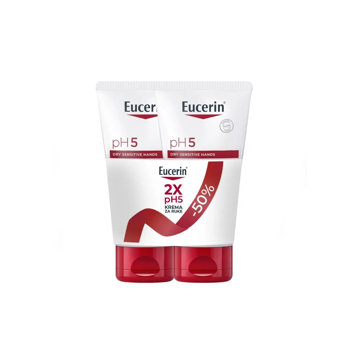 Eucerin PH 5 krema za ruke duo paket 2x75ml 