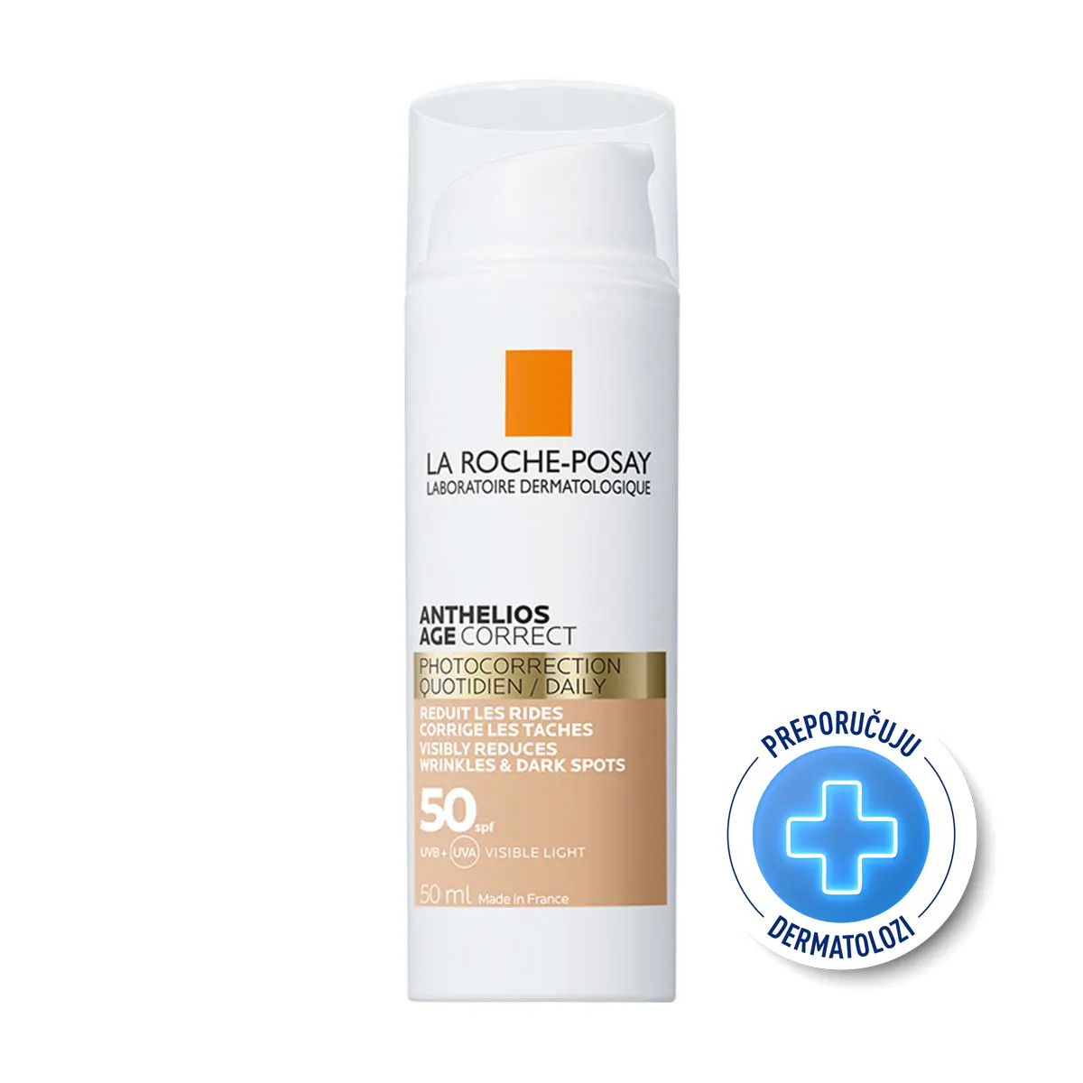 LA ROCHE POSAY ANTHELIOS Age Correct tonirana krema SPF50, 50ml