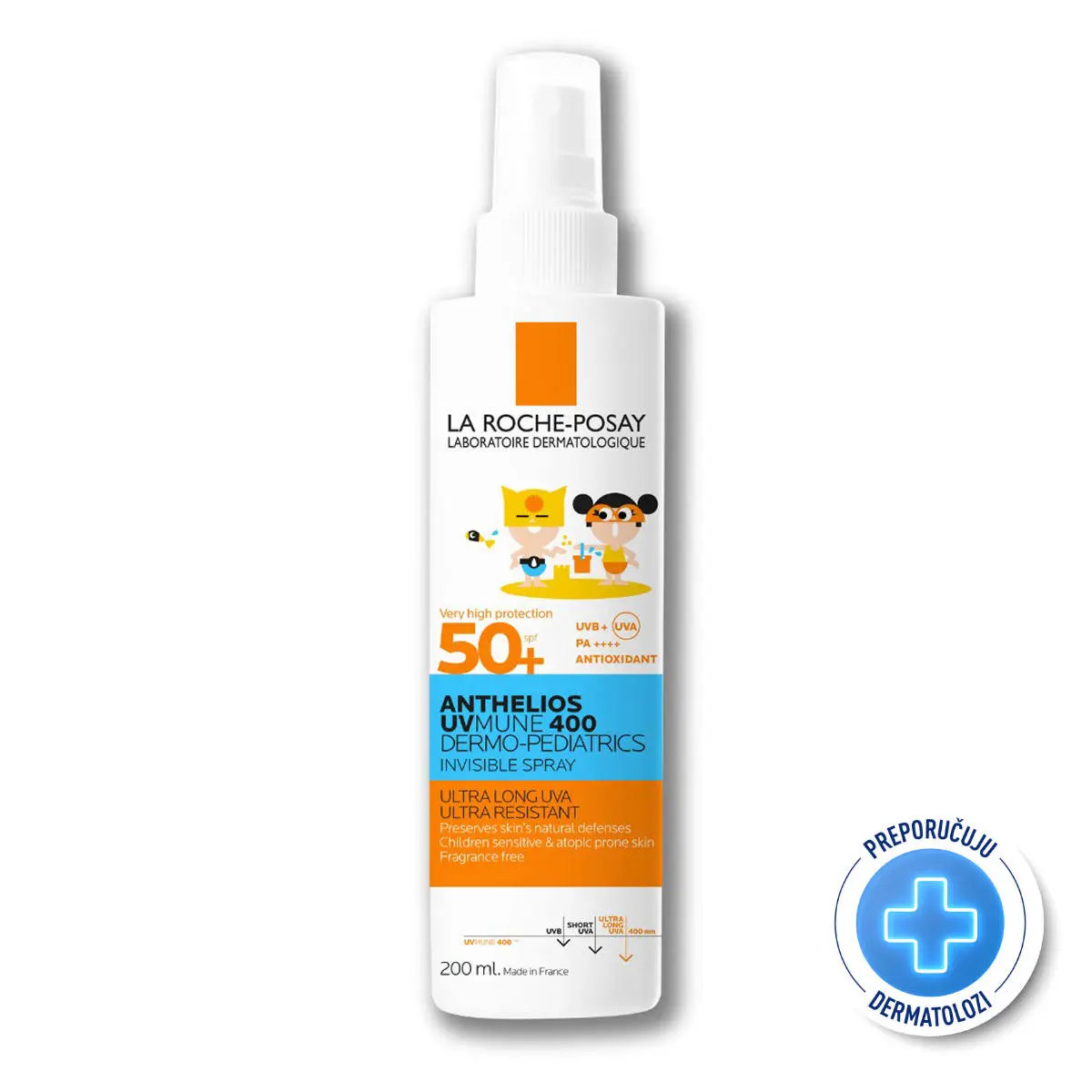 LA ROCHE POSAY Anthelios UVMune 400 Dermo-Pediatrics nevidljivi sprej 200ml