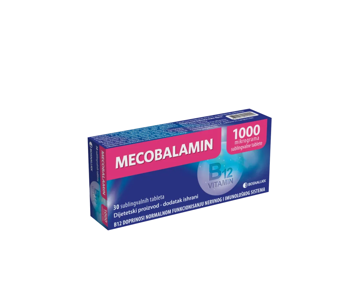 Mecobalamin B12 1000mcg sublingvalne tablete 30 kom