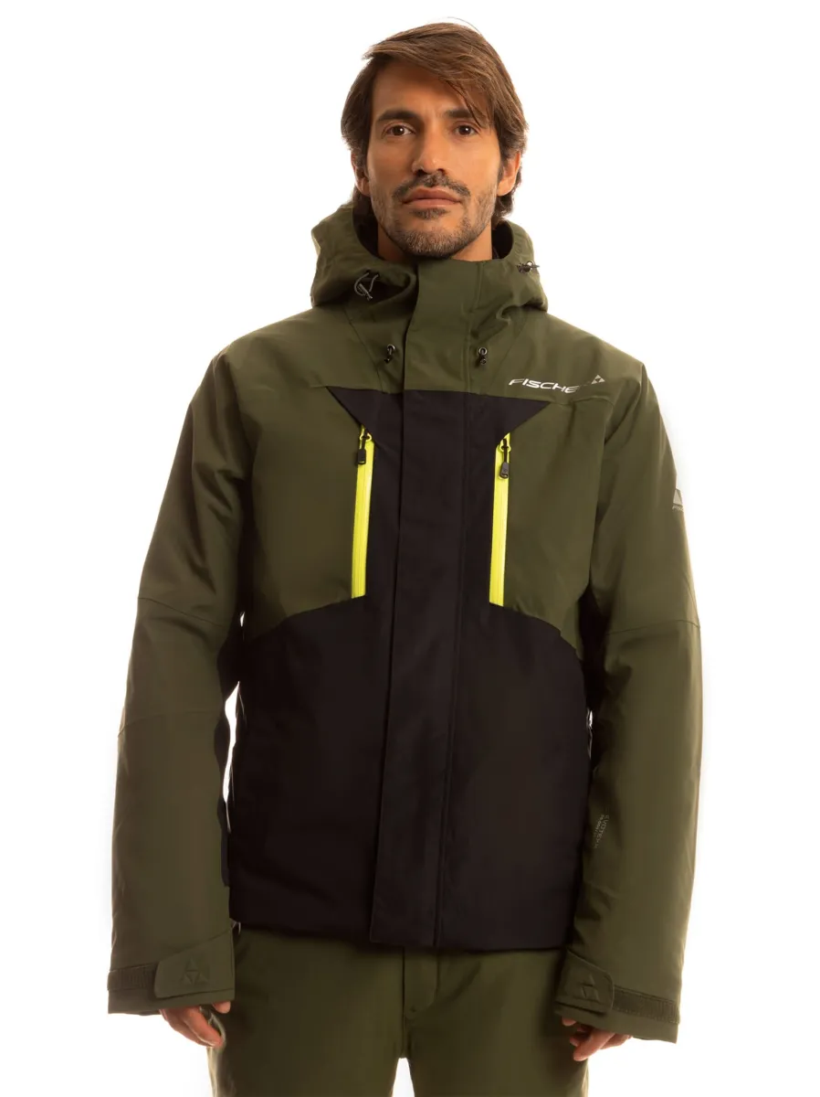 DASH UNISEX SKIJACKET GREEN-YELLOW