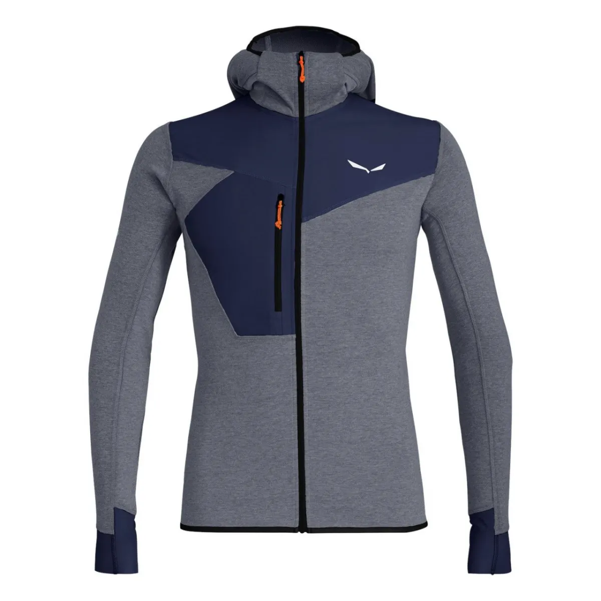 PUEZ 2 DRY M L/S HOOD FZ TEE