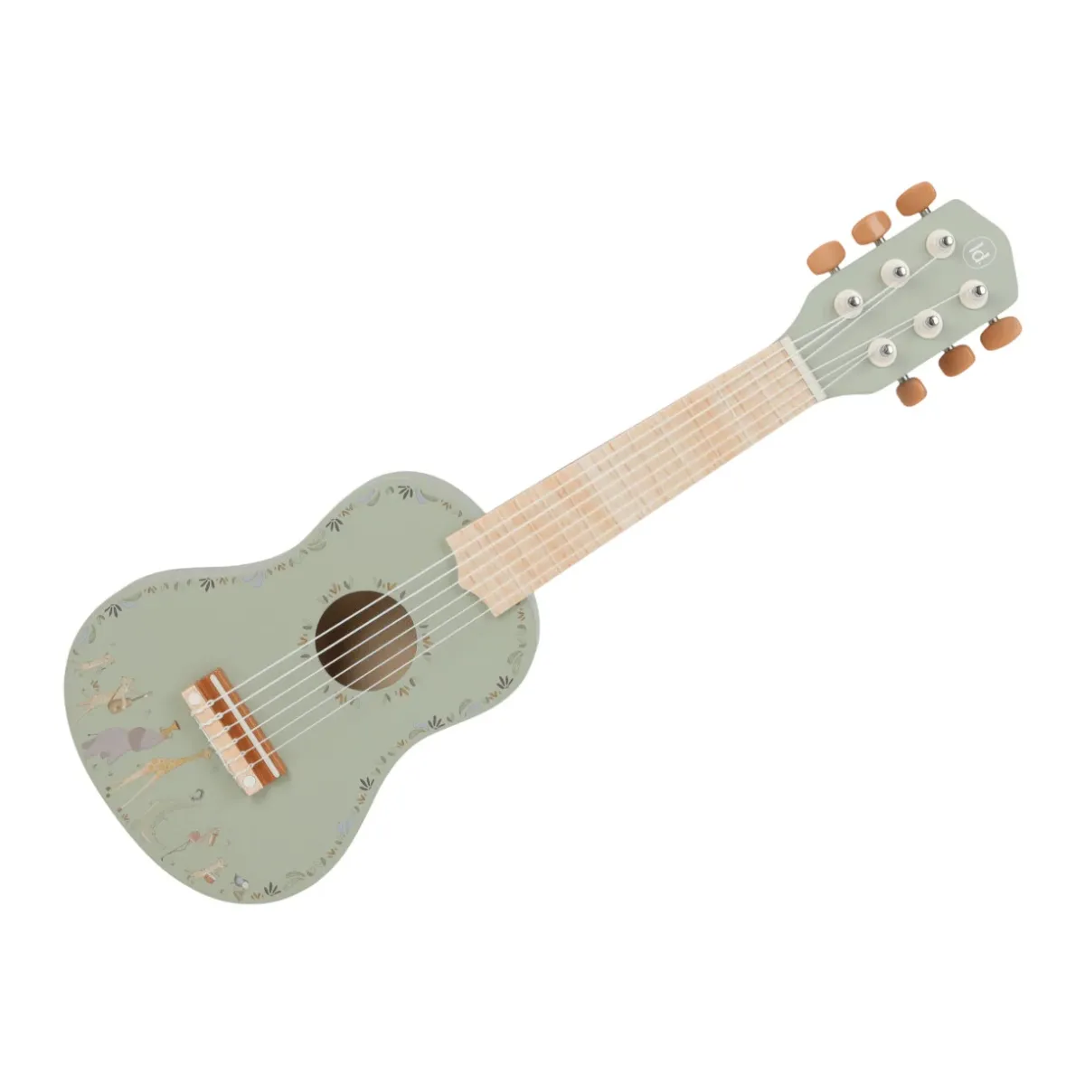 Drvena gitara Little Dutch Safari Friends zelena LD7470