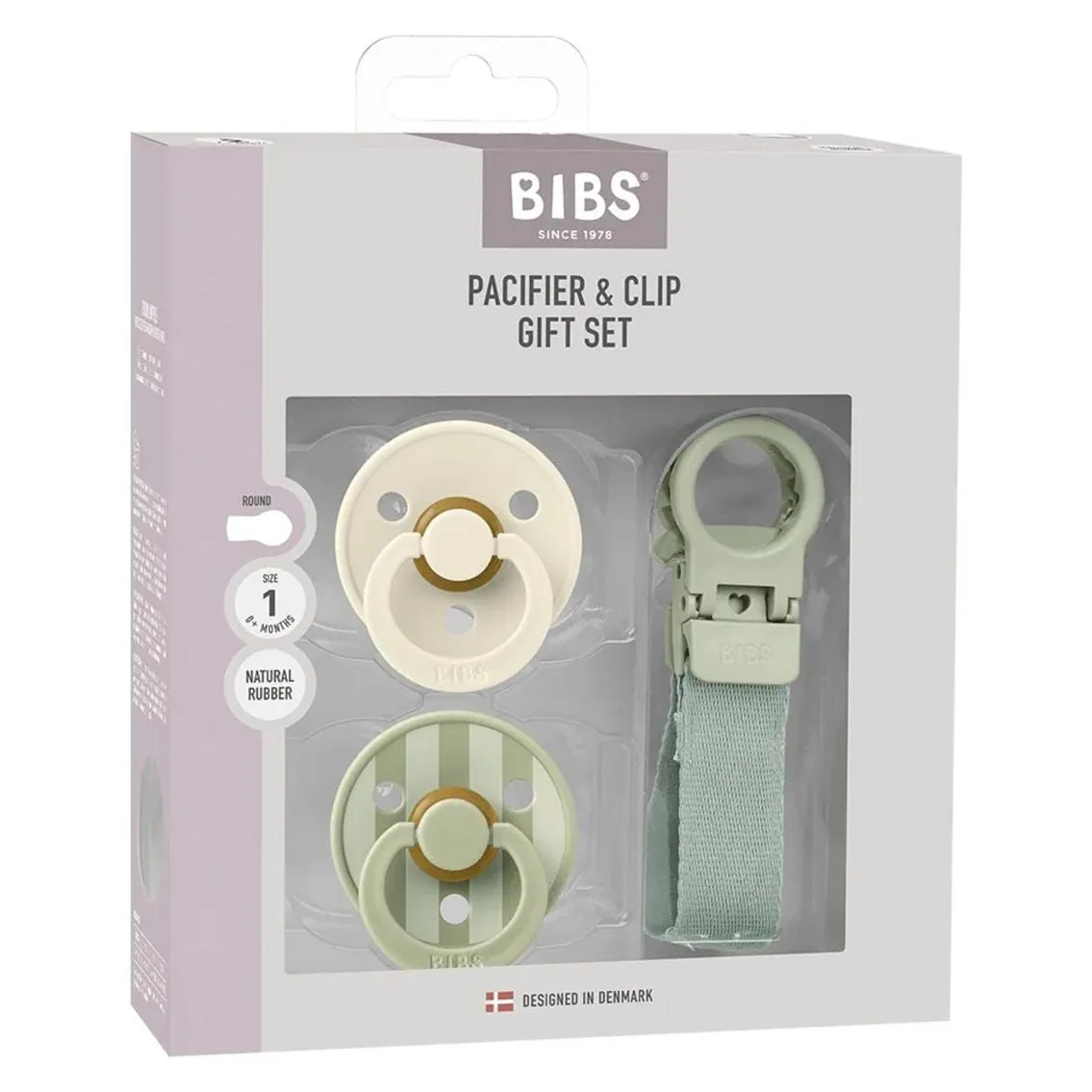 Duda BIBS Colour Sage poklon set veličina 1 7500141