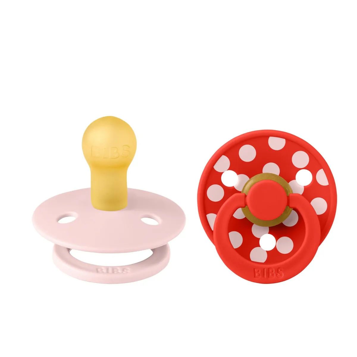 Duda Bibs Studio Colour Polka Candy Apple/Blossom Veličina 1 11034103