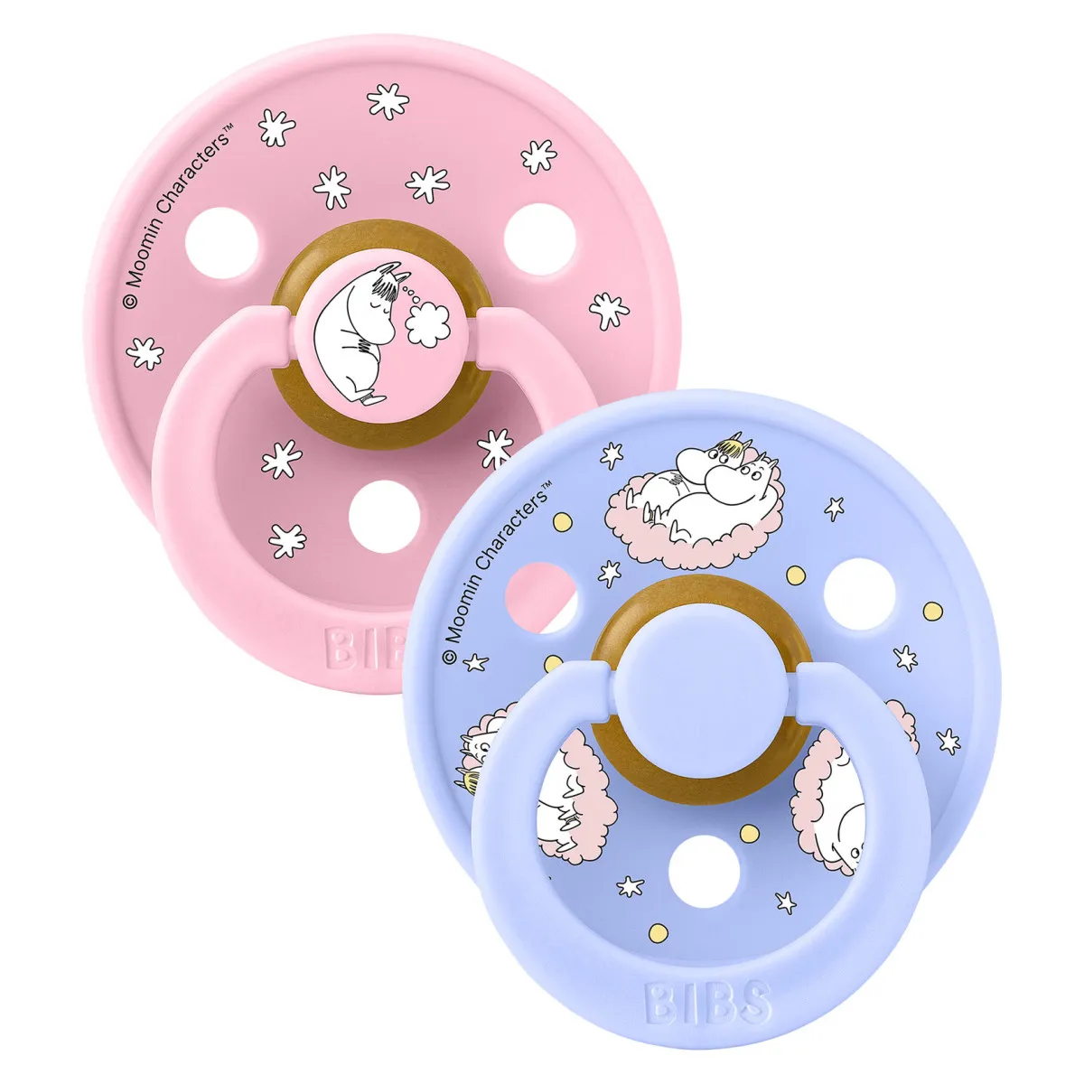 Duda BIBS x Moomin Dreaming Baby Pink veličina 1