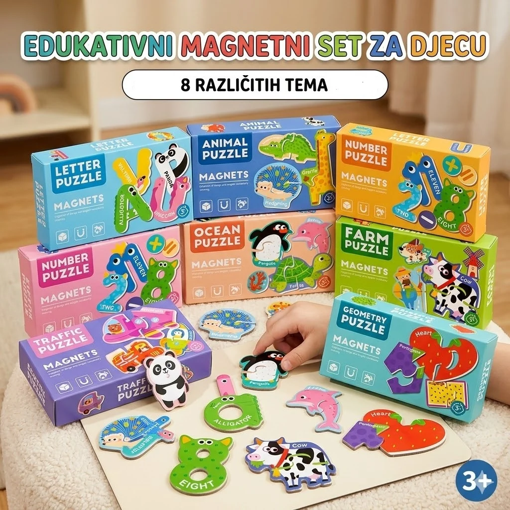 Igračka Edukativna Magnetne puzzle sorto 316493