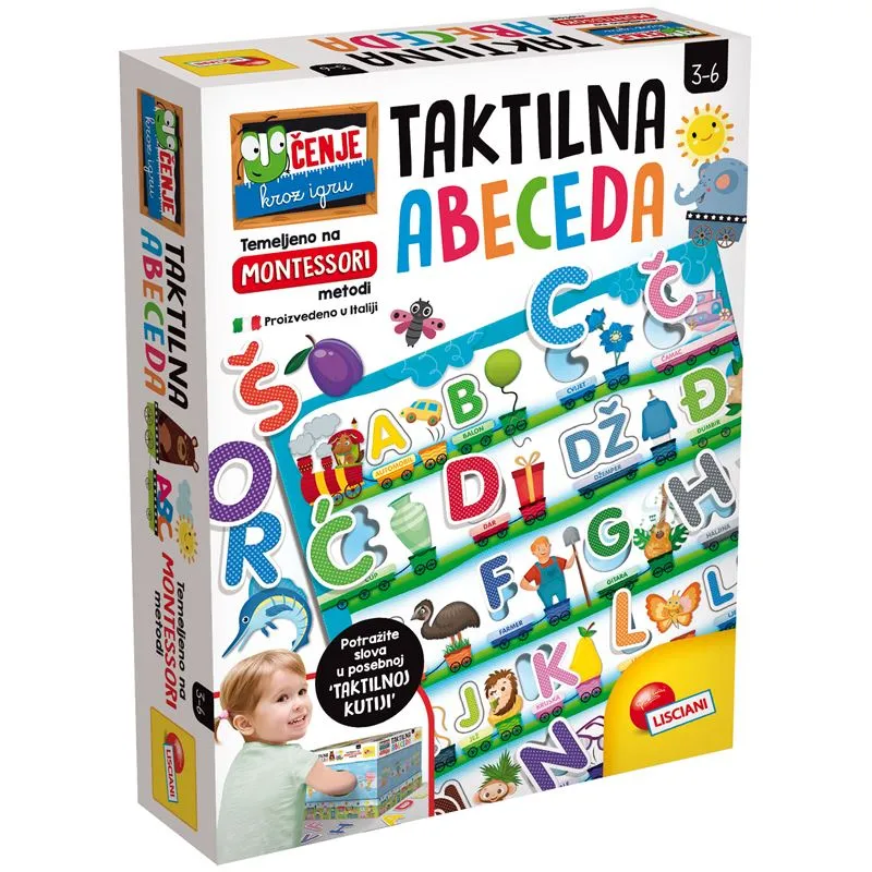 Igračka LISCIANI Montessori Plus taktilna abeceda