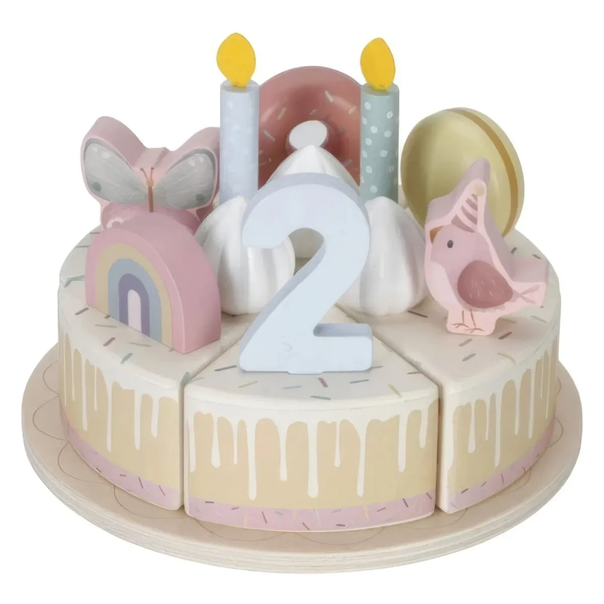 Igračka Little Dutch drvena torta pink LD8015