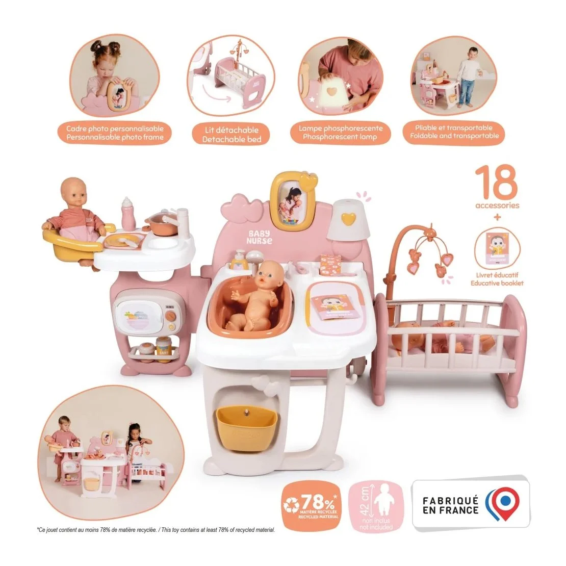 Igračka Smoby Baby Nurse Play centar za lutke