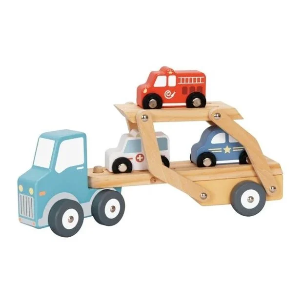 Igračke Tooky Toy drveni autotransporter 318942