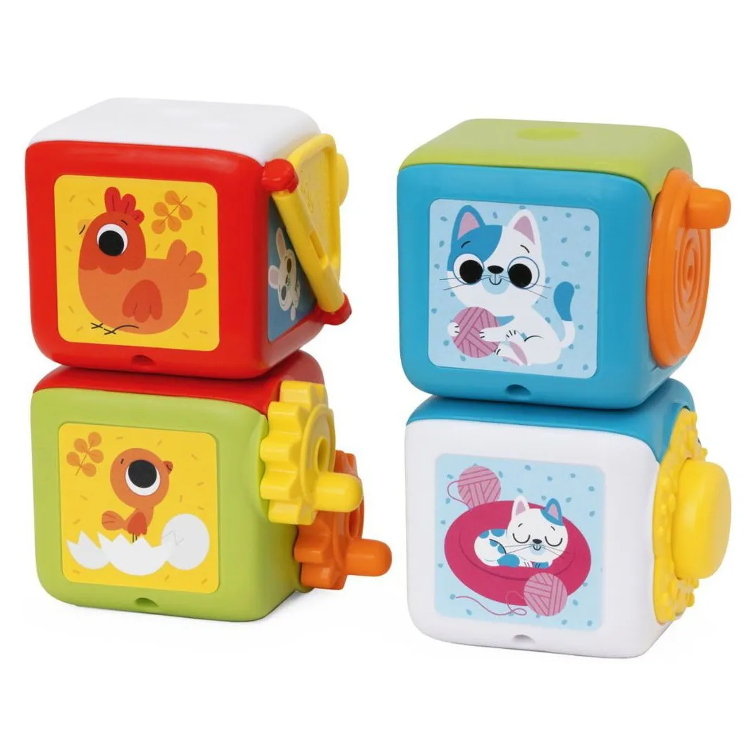 Kocke Chicco multiaktiviti 2u1 Montessori, 10m+