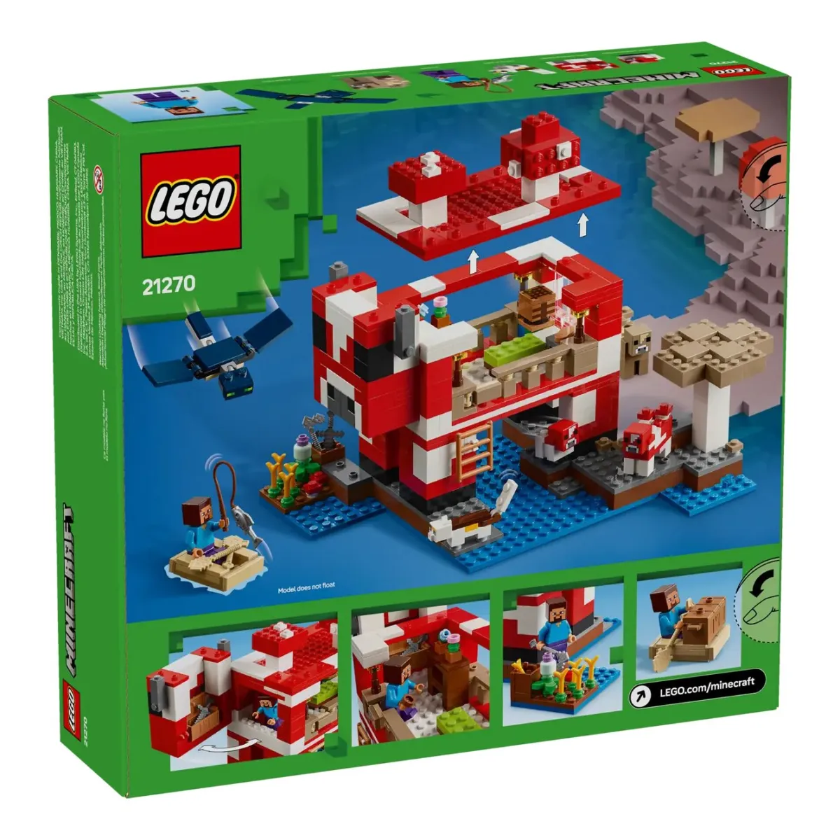 Kocke Lego Minecraft kućica za gljive 21270