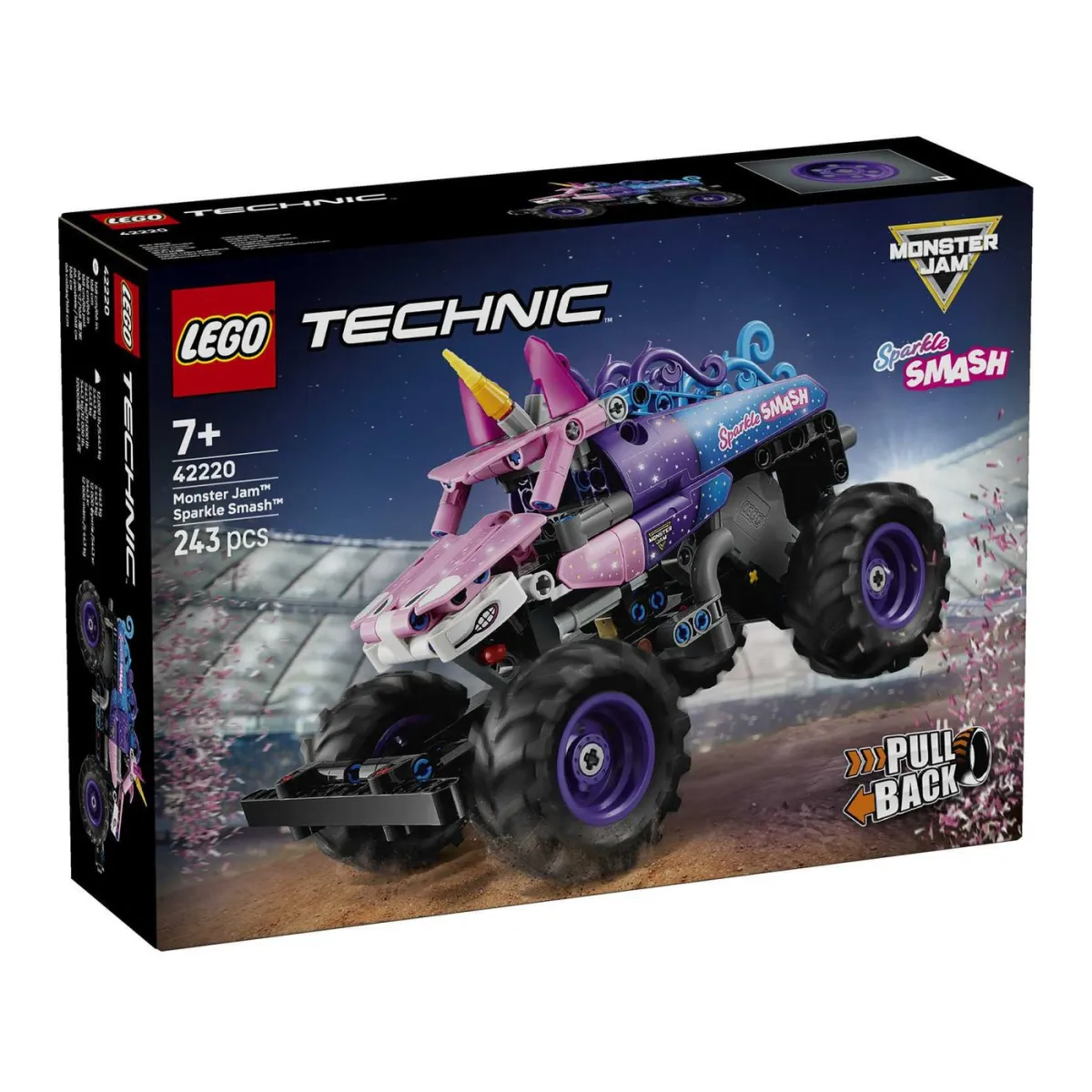 Kockice LEGO Monster Jam Sparkle Smash na povlačenje