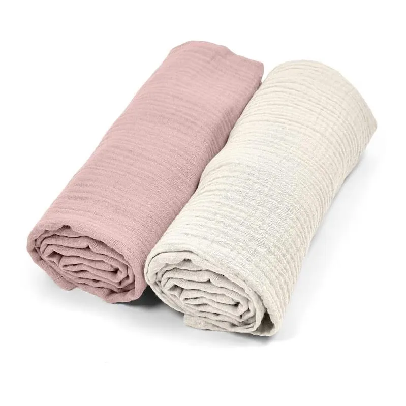 Muslin pelene Klups roza 2kom
