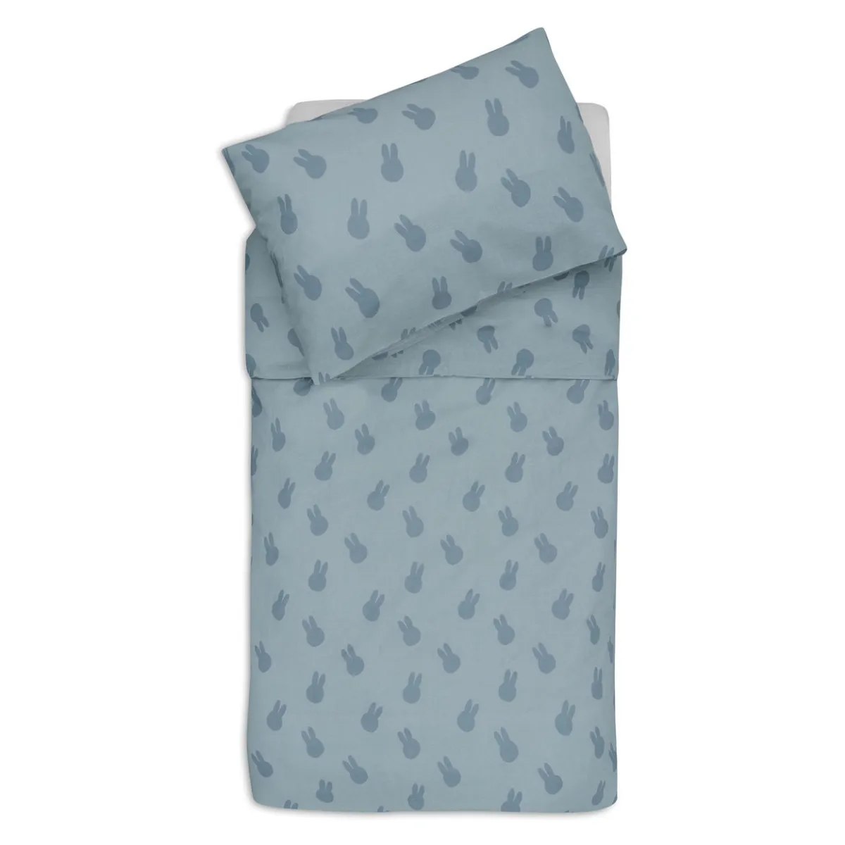 Posteljina Jollein Miffy Shadow Sea Green 100×140 cm