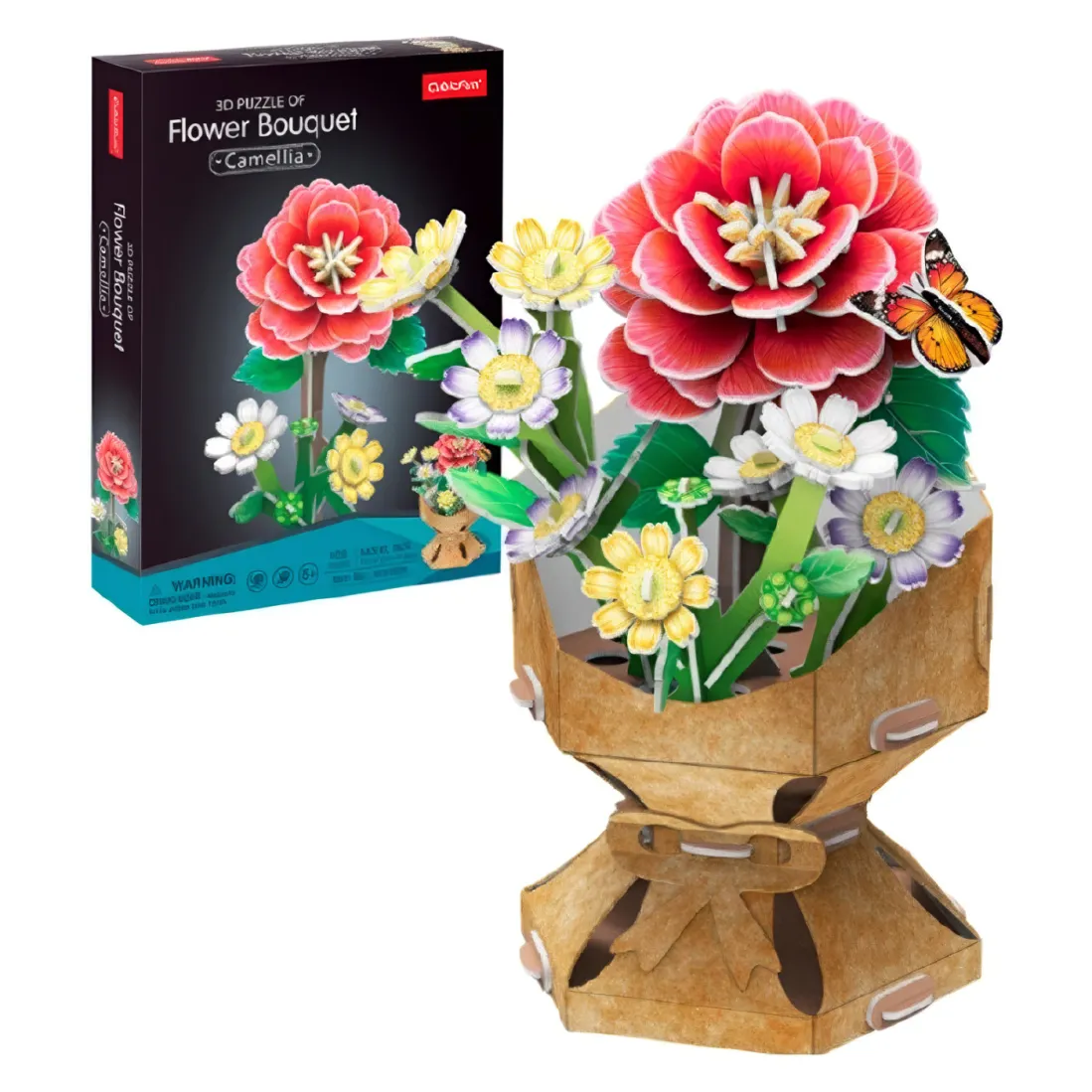 Puzzle 3D Cubic Fun Buket Kamelije 113790