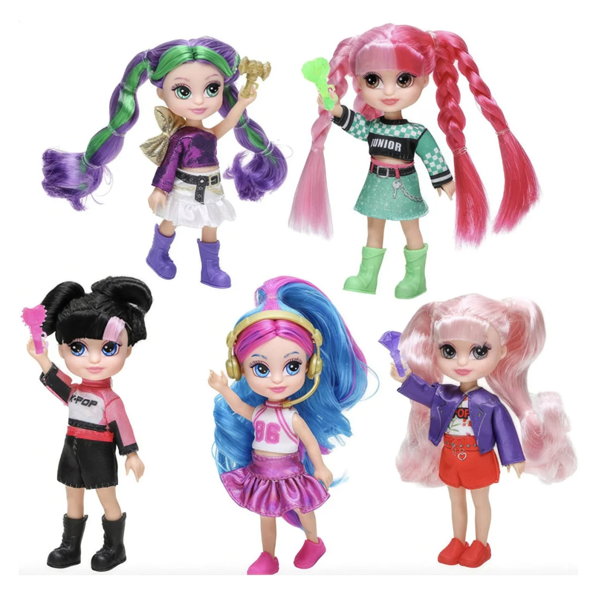 Set lutkica K-Pop Diva Squad Junior Idols 5 kom 13cm