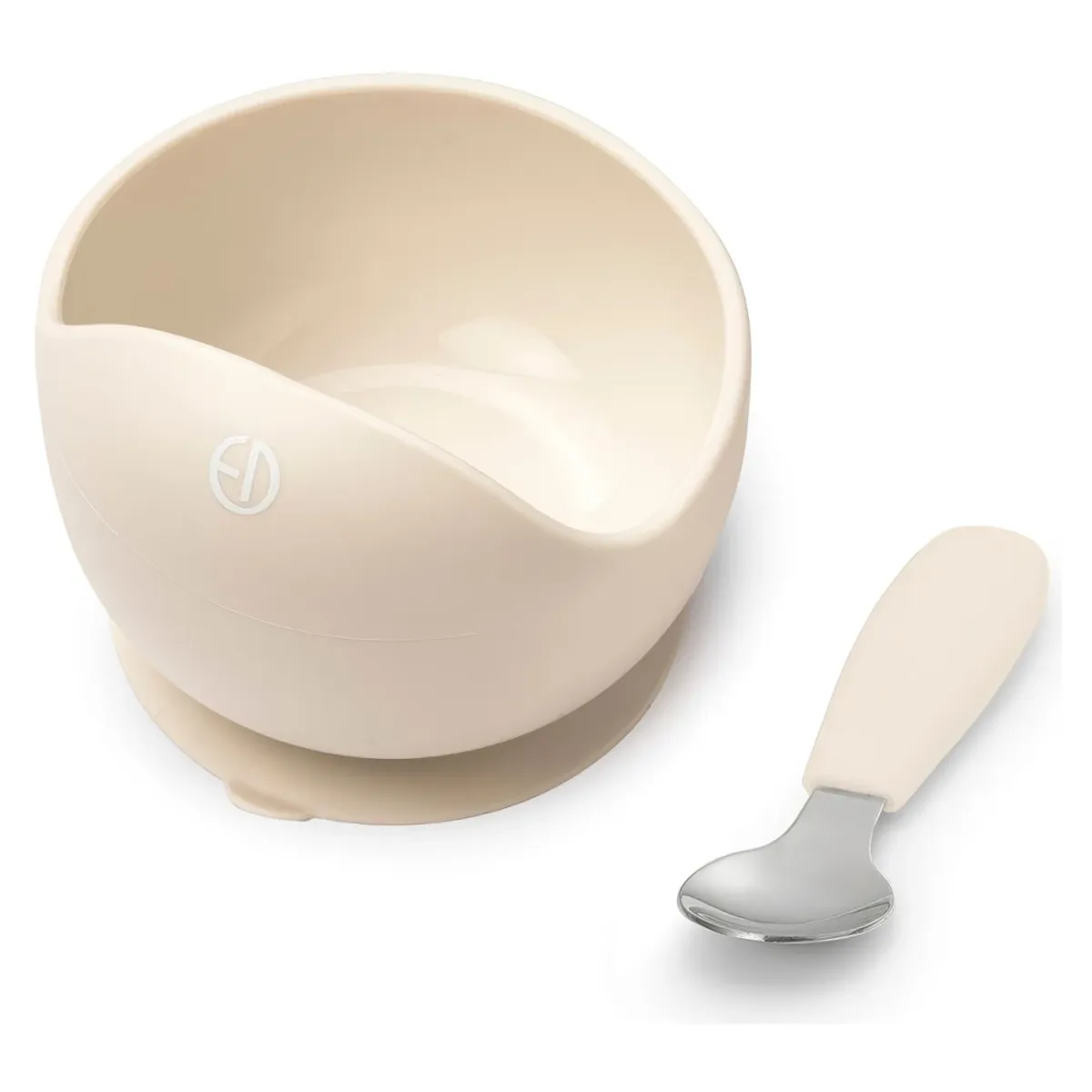 Set posudica sa žlicom Elodie Vanilla White