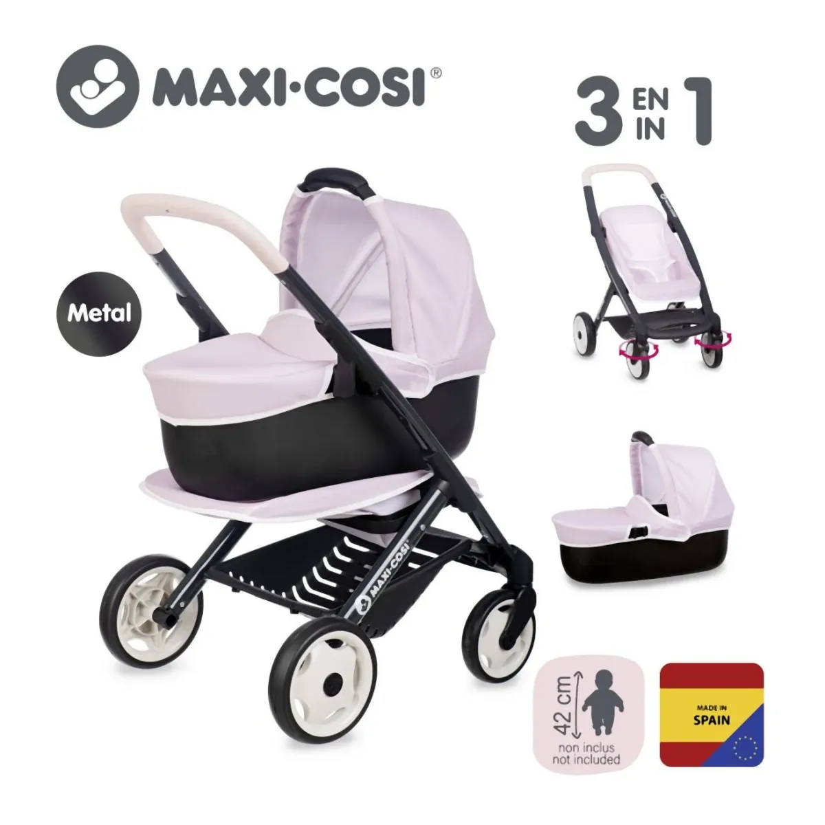 Set Smoby Maxi Cosi kolica + nosiljka za lutke