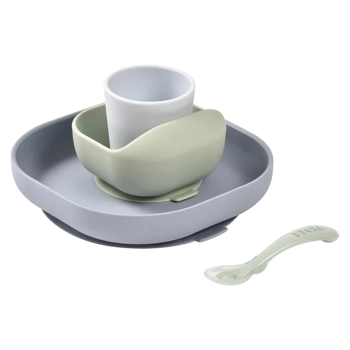Set za jelo Béaba Pebble silikonski 913608