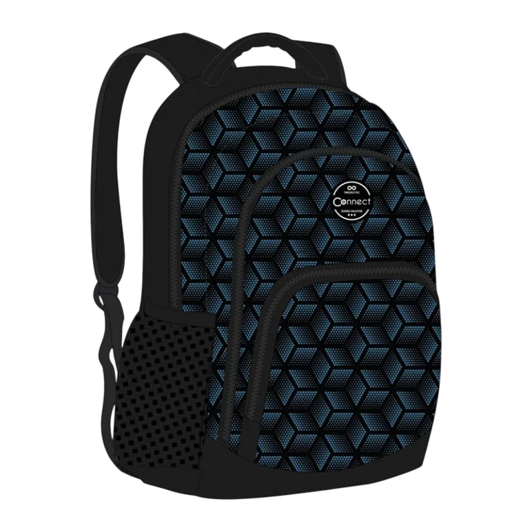 Torba školska Connect Monochrome Anatomska+mesh Awesome Q Nc