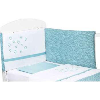 BUBABA POSTELJINA SET 6 DELOVA MINT SRCA