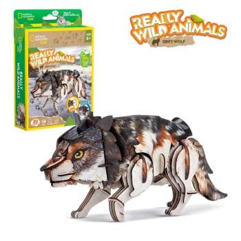 CBF211806 CUBIC FUN PUZZLE GREY WOLF DS1180h