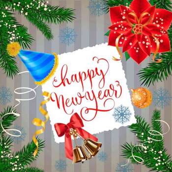 CESTITKA FESTIVE HAPPY NEW YEAR