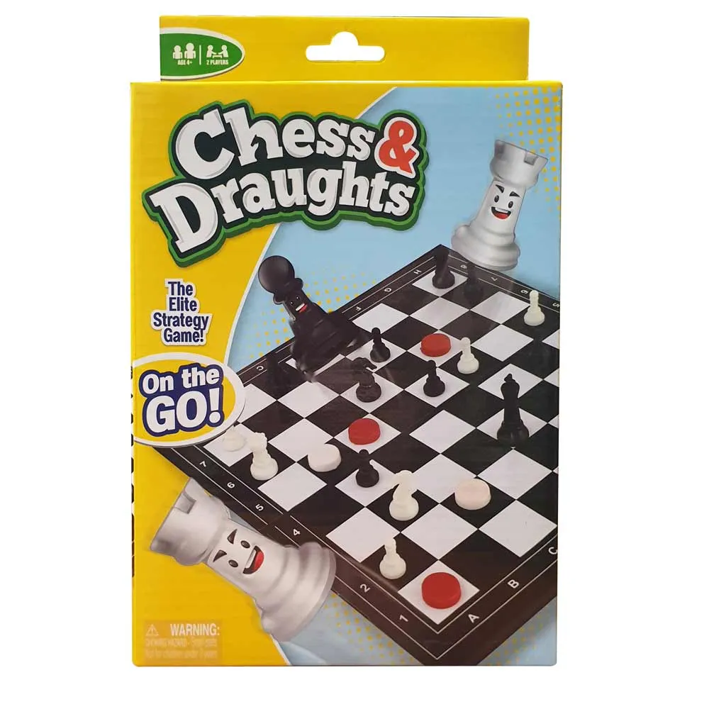 FUNVILLE DRUSTVENA IGRA CHESS DRAUGHTS - ON THE GO