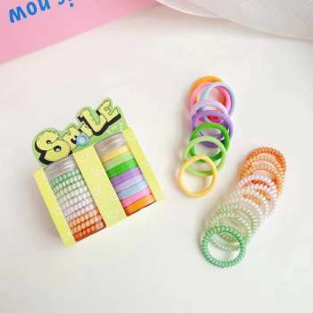 GUMICE ZA KOSU SET NEON SMILE