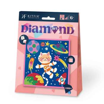 KFFP2517 JUNIOR DIAMOND ART SET SPACE CAT