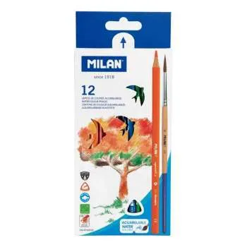MILAN DRVENE BOJICE AKVAREL 12 KOM
