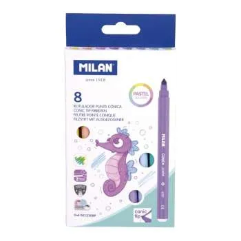 MILAN FLOMASTERI 8 KOM PASTEL