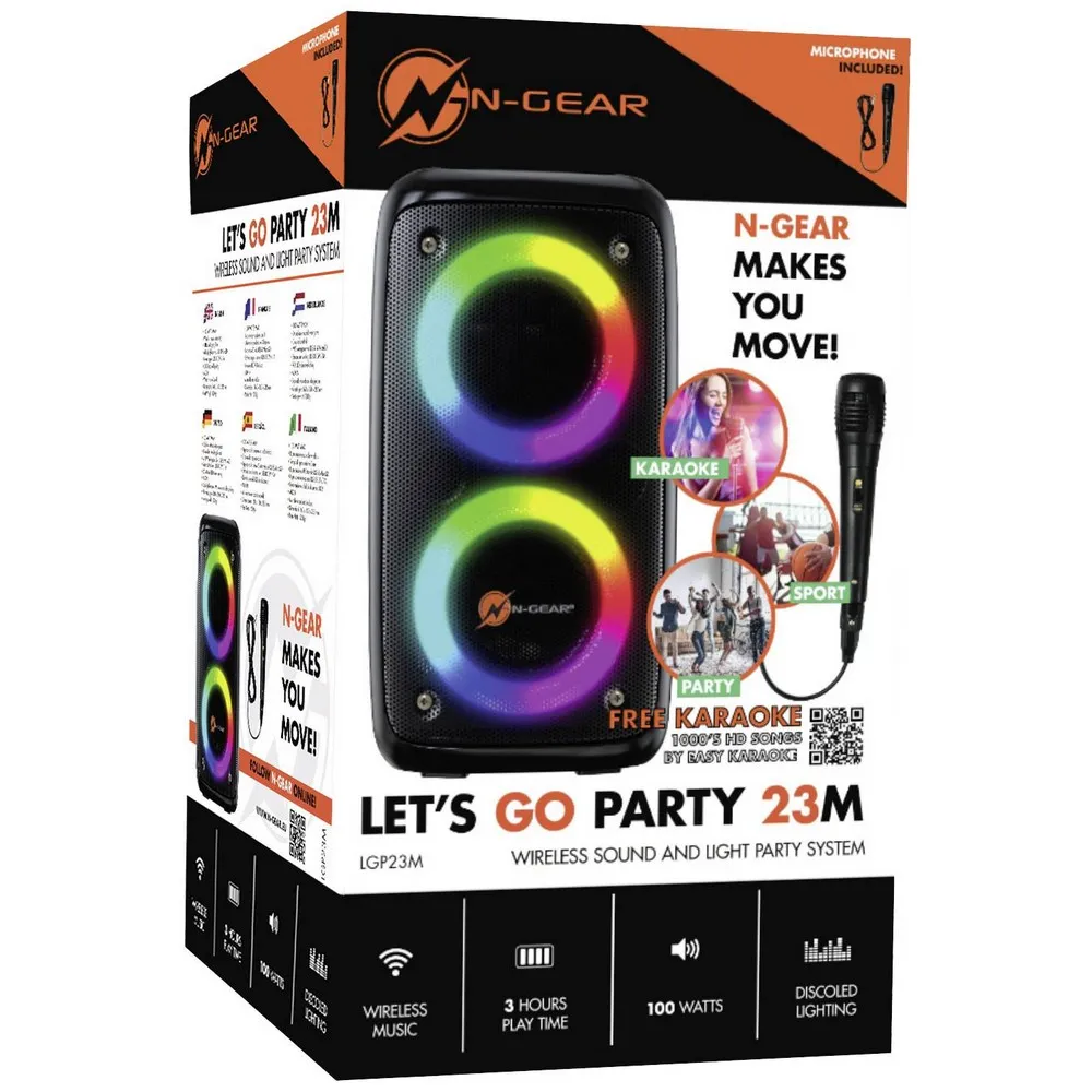 N-GEAR BLUETOOTH ZVUCNIK S LED SVIJETLOM